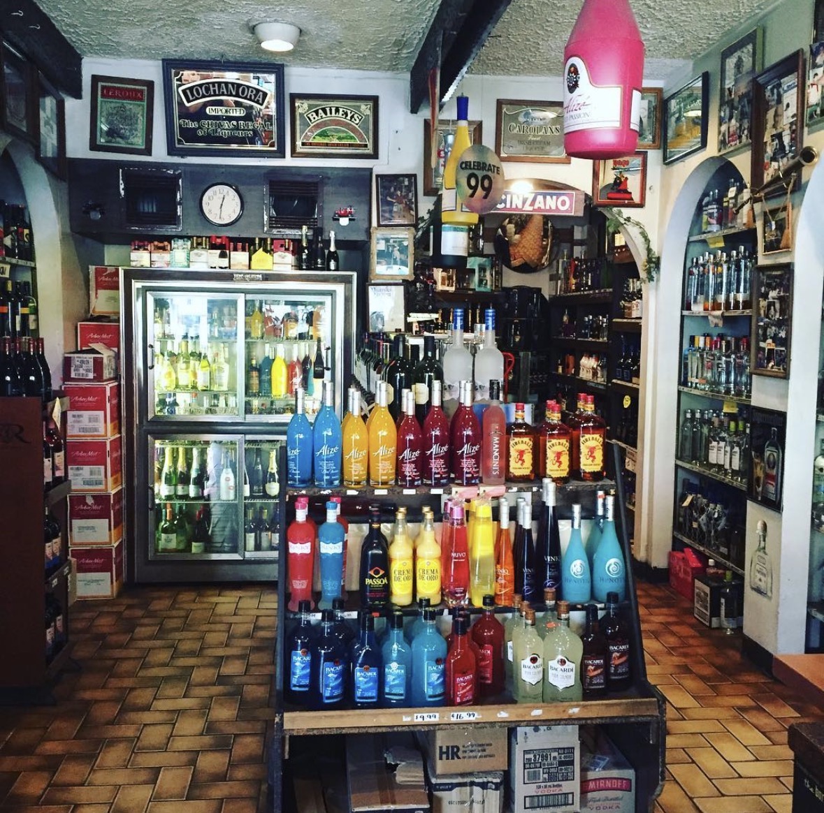 Wine and liquor at Two Guys